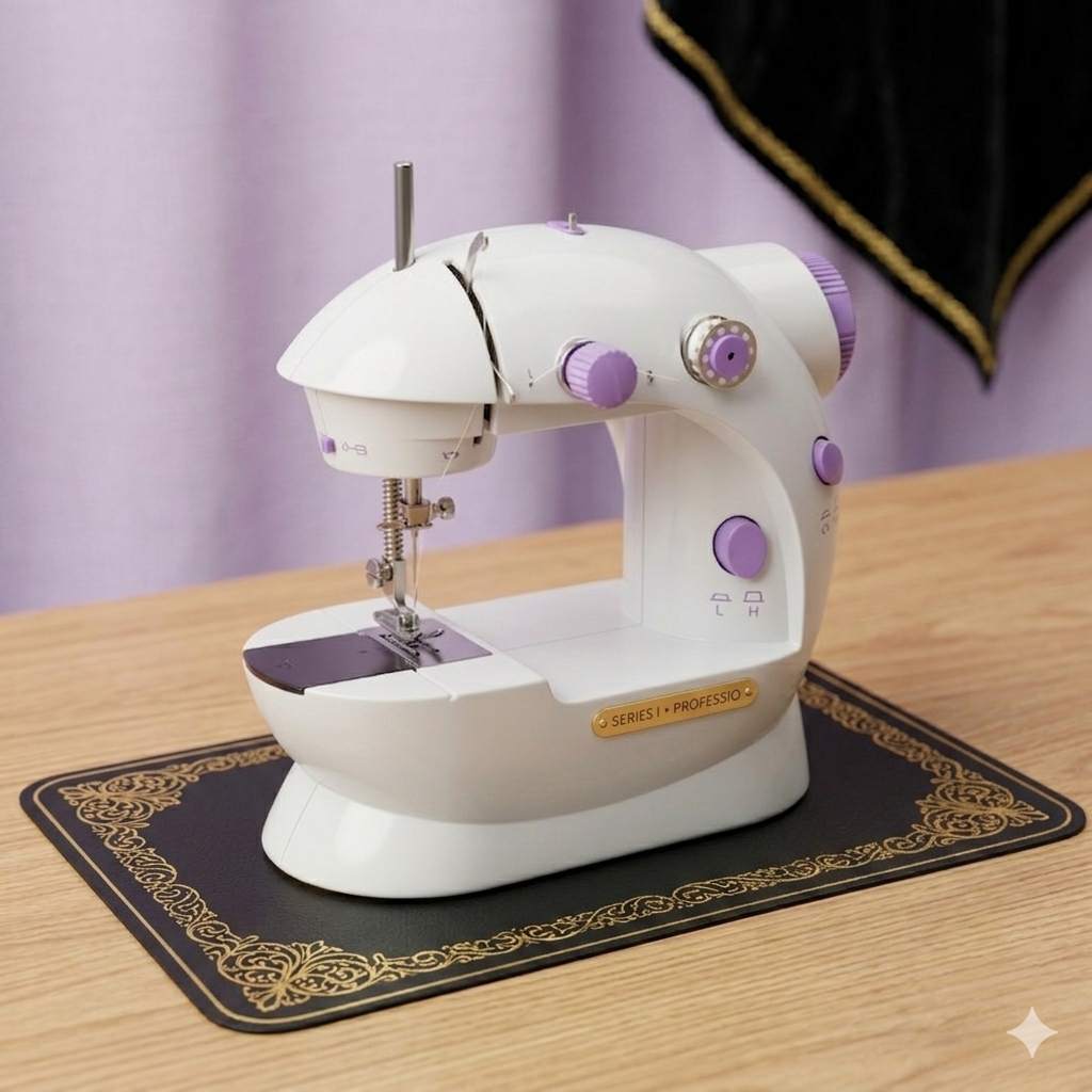 SM-202A Electric Mini Sewing Machine – Double Threads & Two Speed Control for Home & Travel